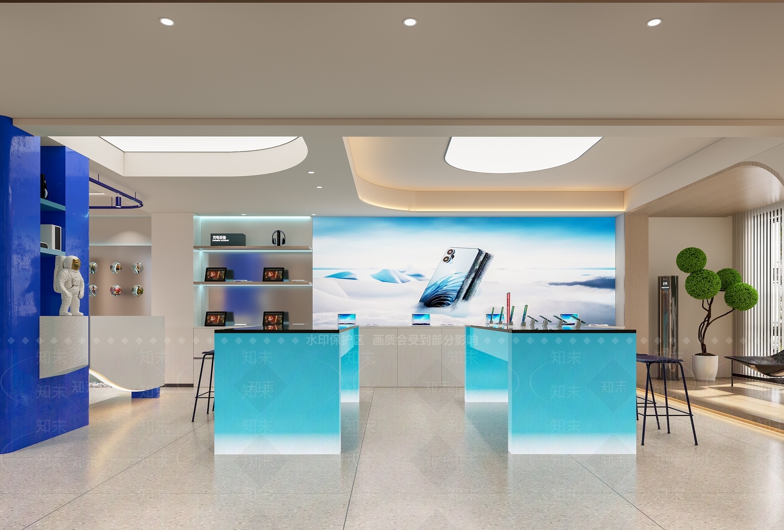 现代手机数码店3D模型下载【ID:1144348531】
