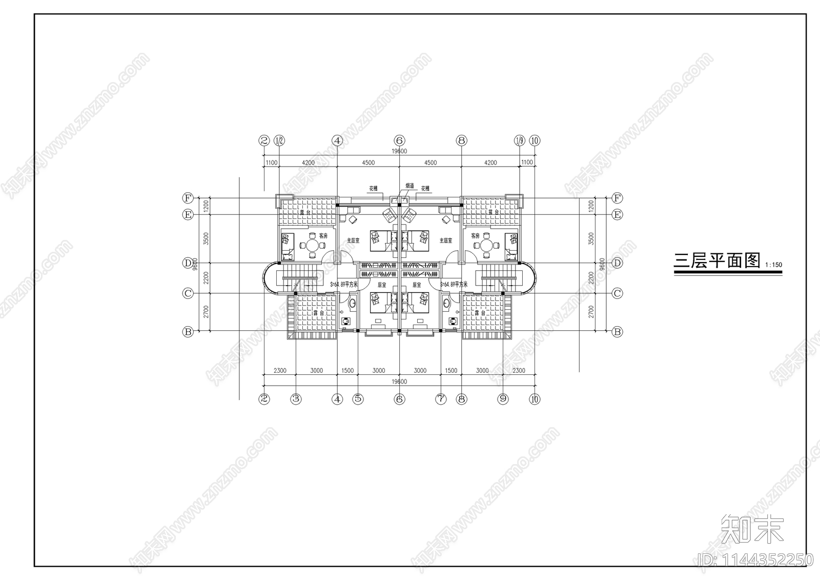 川南民居古建筑cad施工图下载【ID:1144352250】