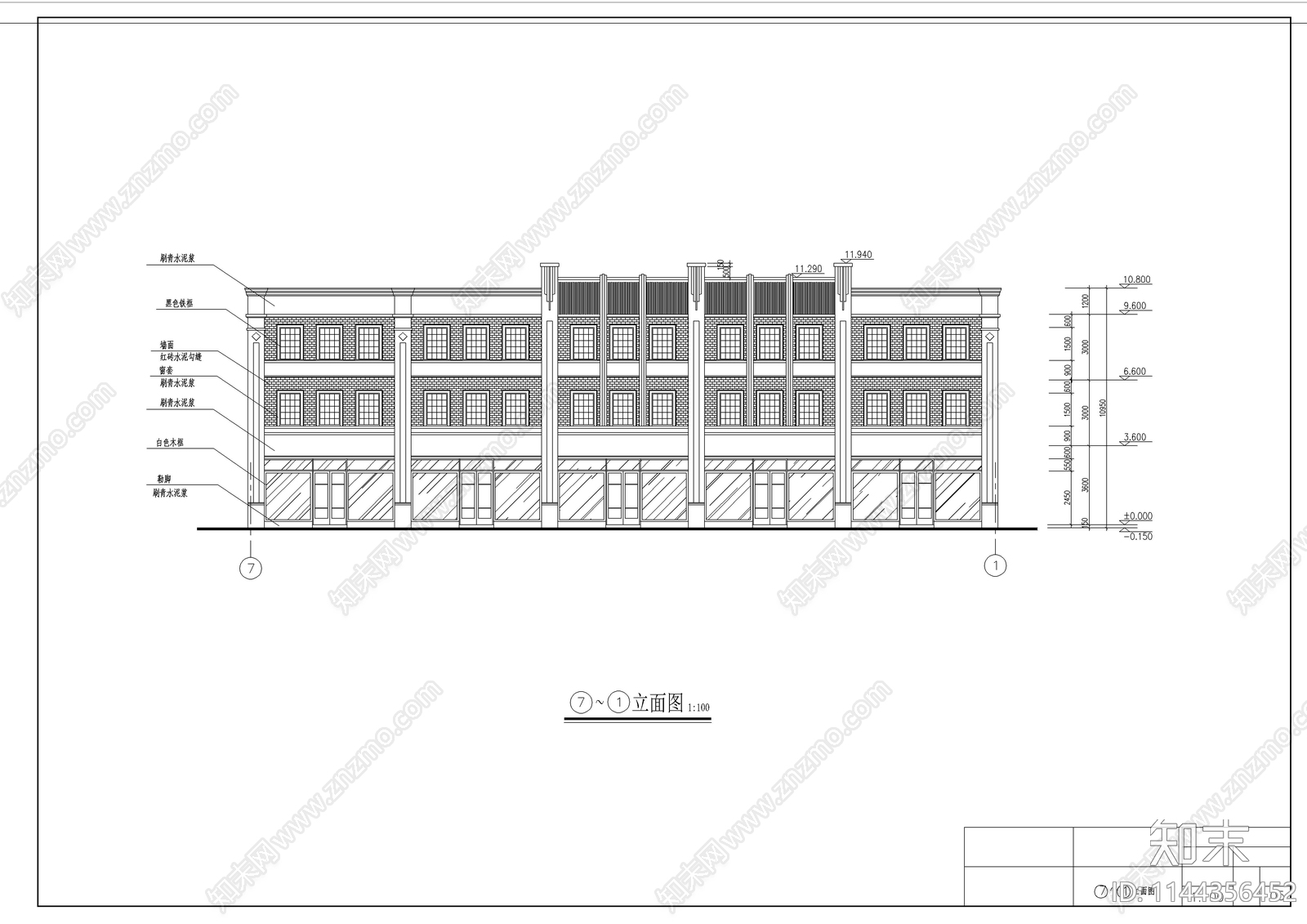 古建筑cad施工图下载【ID:1144356452】