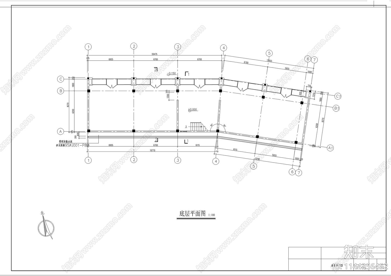 古建筑cad施工图下载【ID:1144356452】