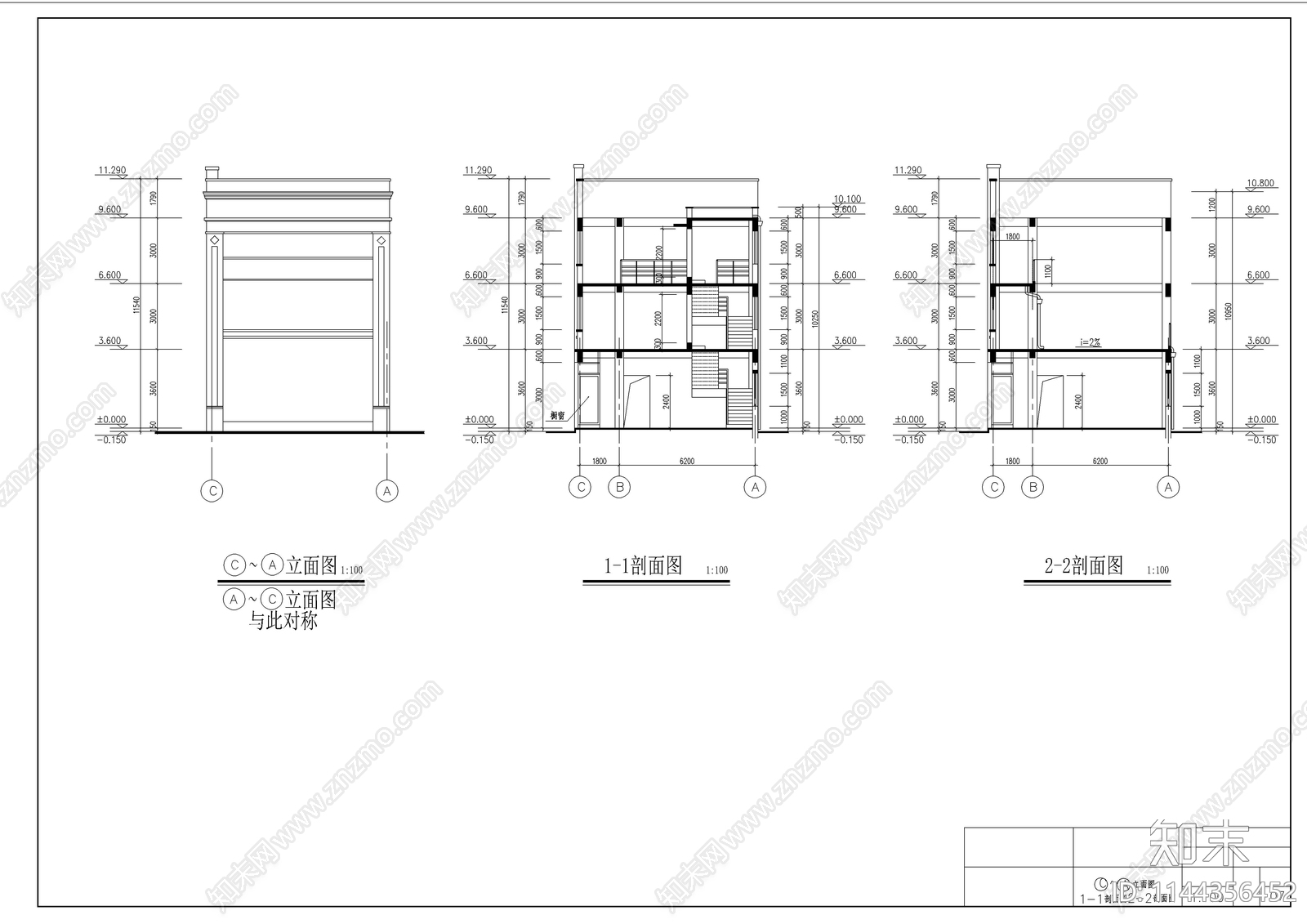 古建筑cad施工图下载【ID:1144356452】