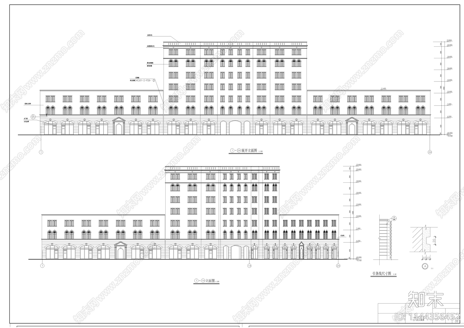 古建筑cad施工图下载【ID:1144356452】