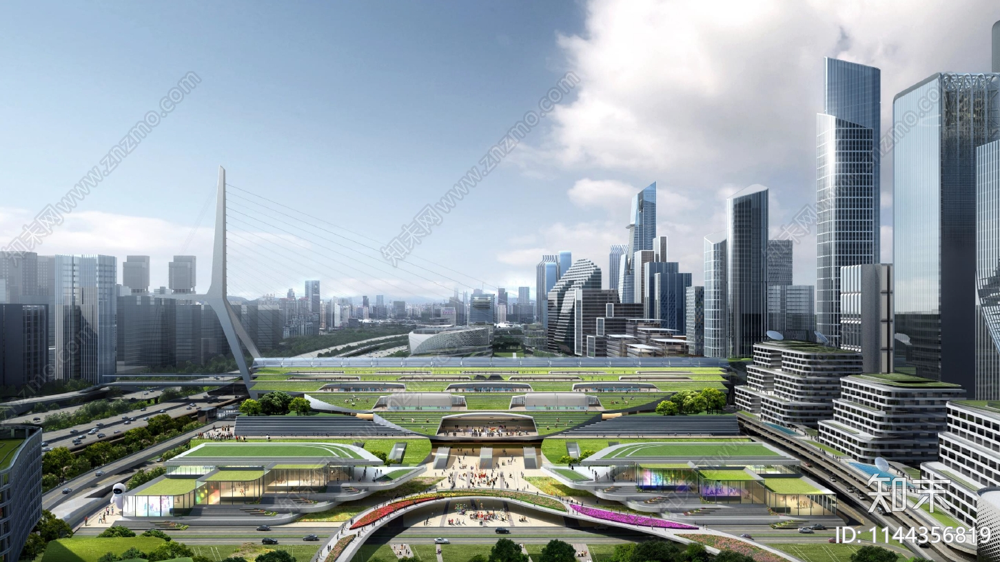 深圳西丽枢纽城市设计国际方案文本下载【ID:1144356819】