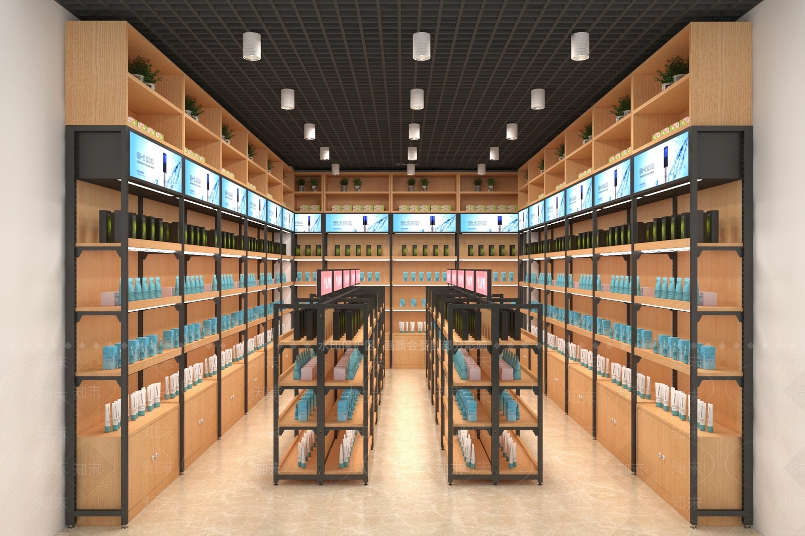 现代美妆店SU模型下载【ID:1144358132】