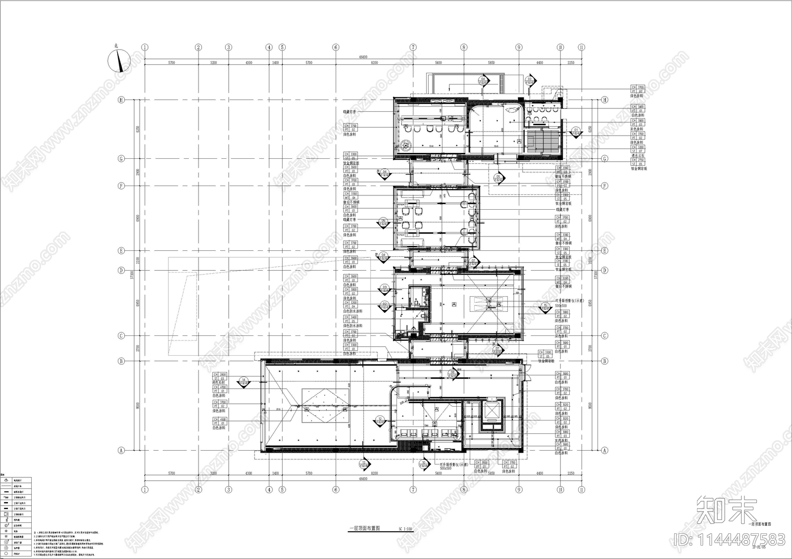 地产馆展厅平面系统cad施工图下载【ID:1144487583】