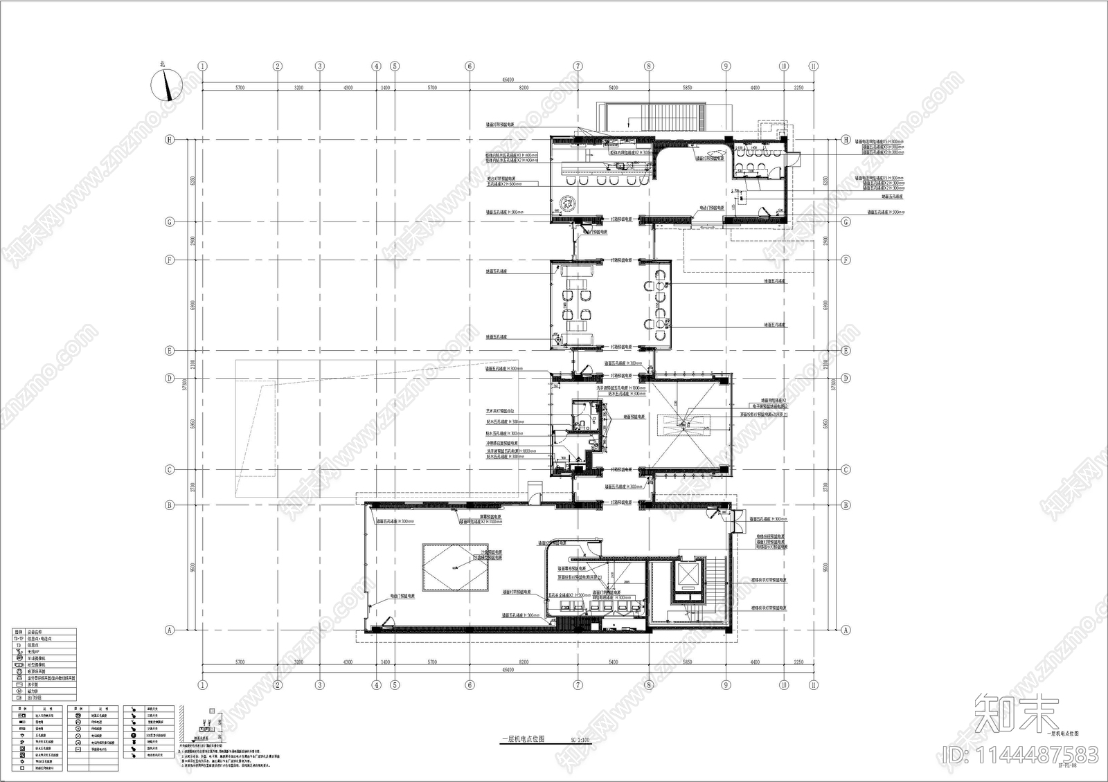 地产馆展厅平面系统cad施工图下载【ID:1144487583】