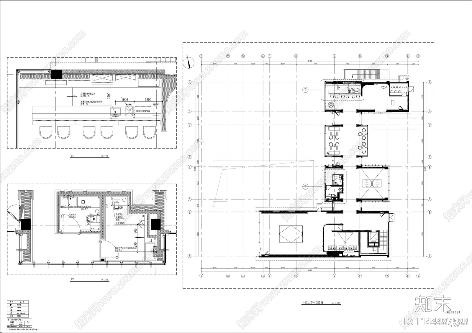 地产馆展厅平面系统cad施工图下载【ID:1144487583】