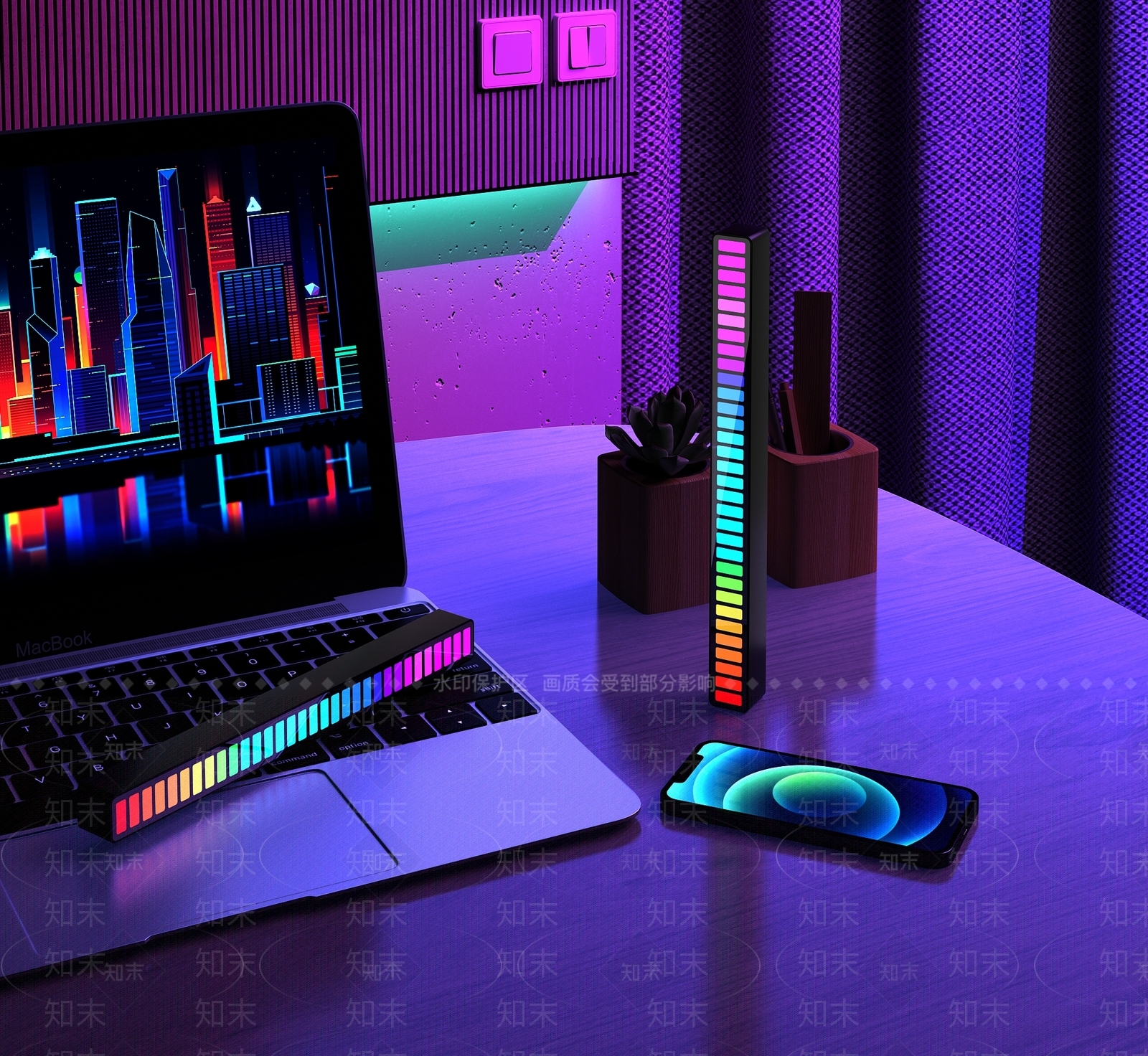 拾音灯氛围灯3D模型下载【ID:1144361769】