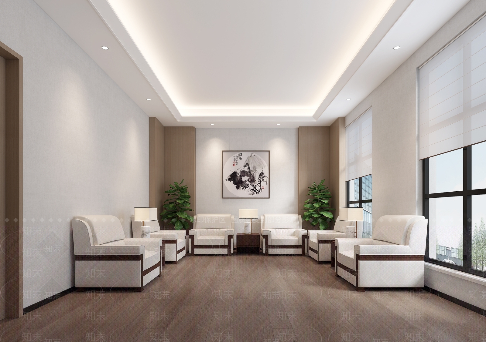 贵宾室室贵宾接待室公司接待办公室接待室沙发接待室单人沙发公司3D模型下载【ID:1144369125】