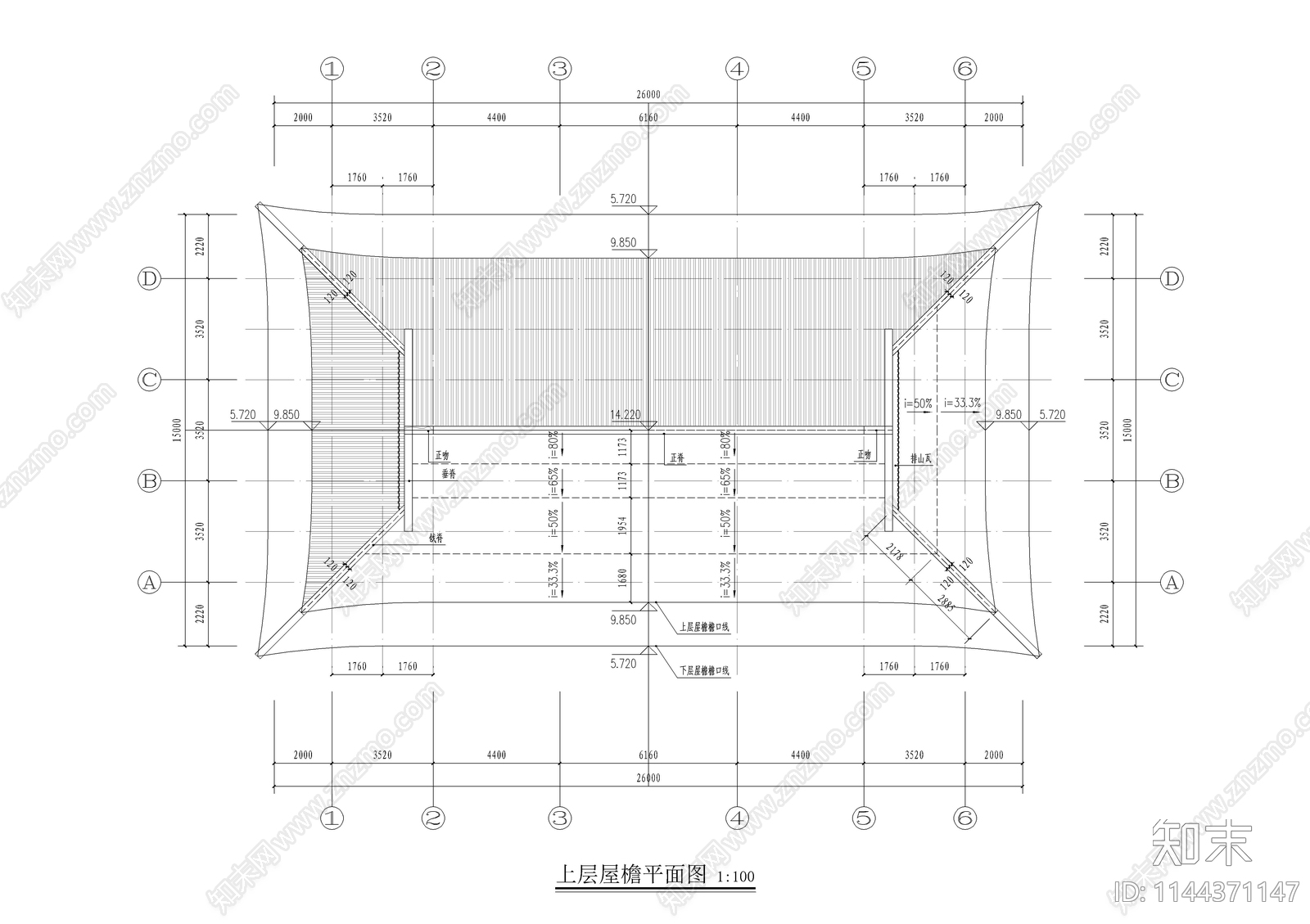 万寿寺古建筑cad施工图下载【ID:1144371147】