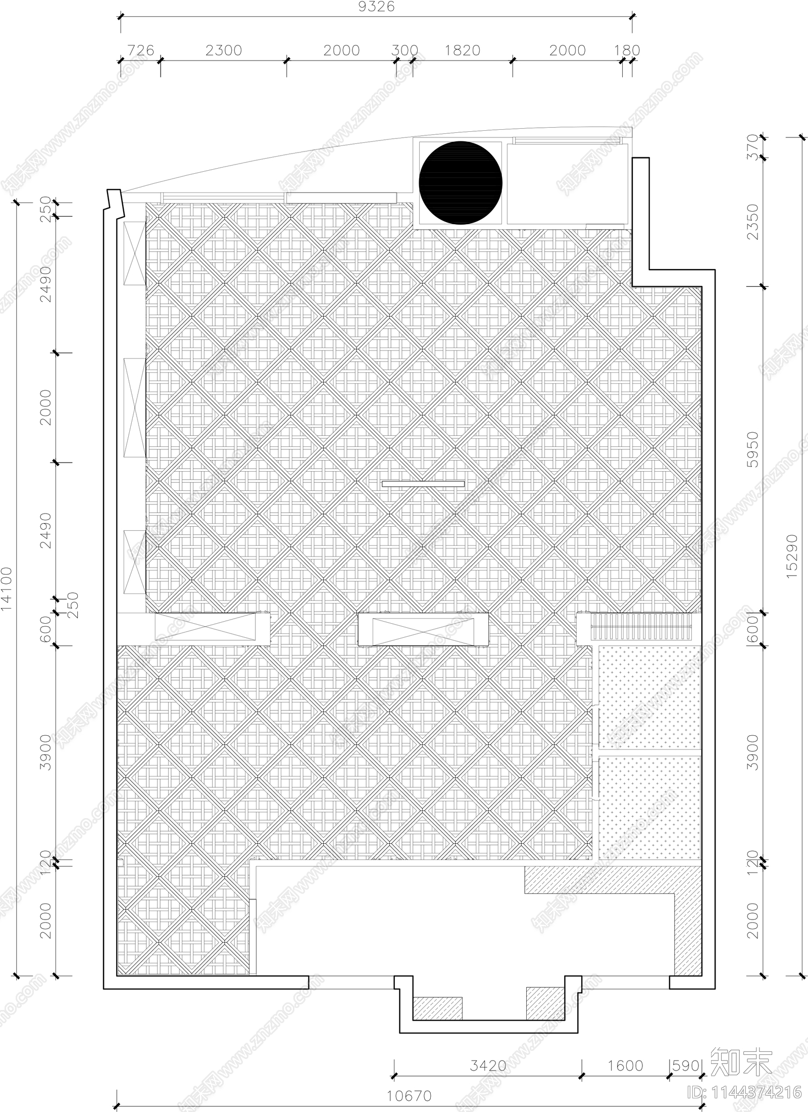 服装店室内cad施工图下载【ID:1144374216】