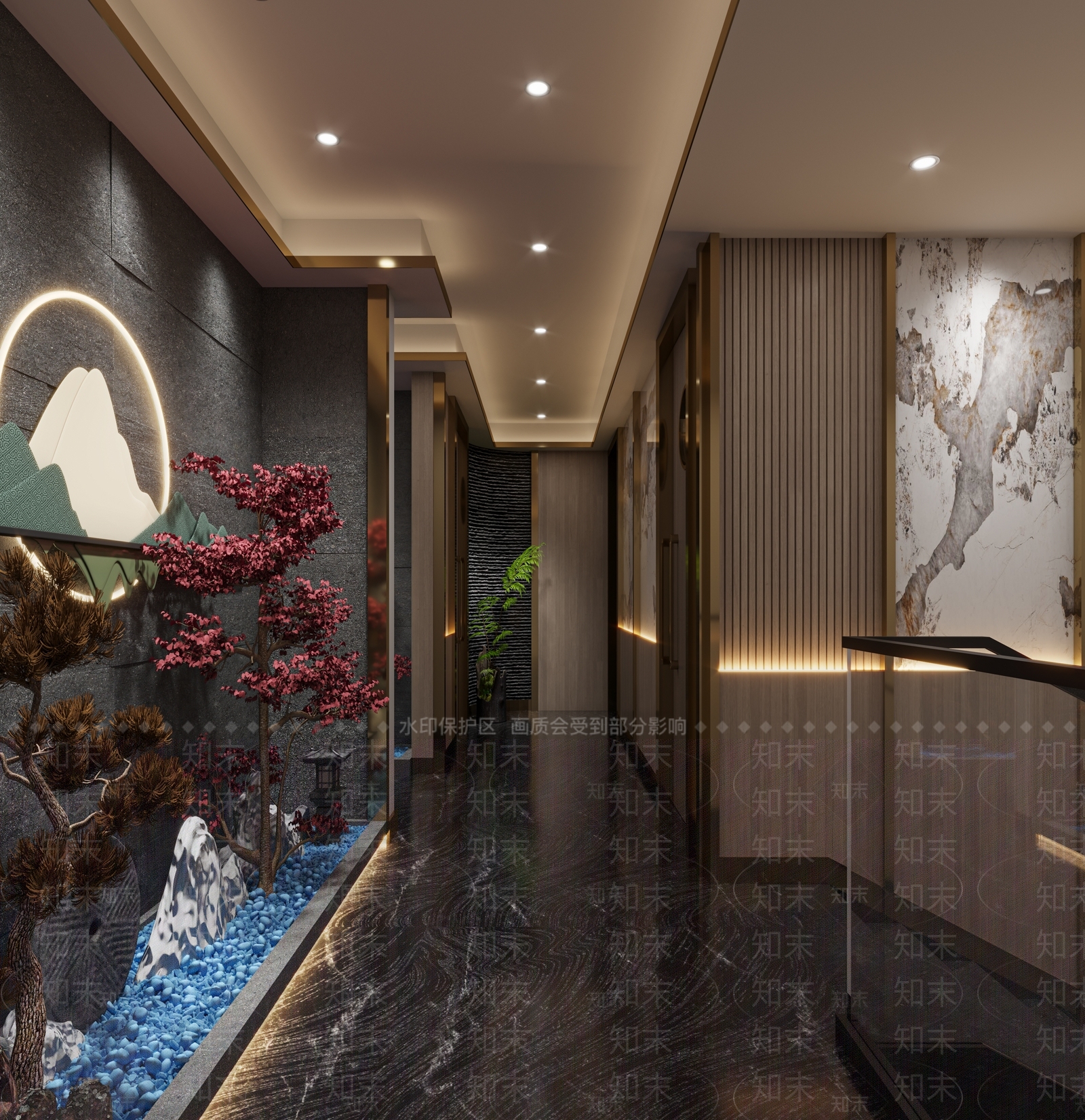 新中式会所3D模型下载【ID:1144375911】