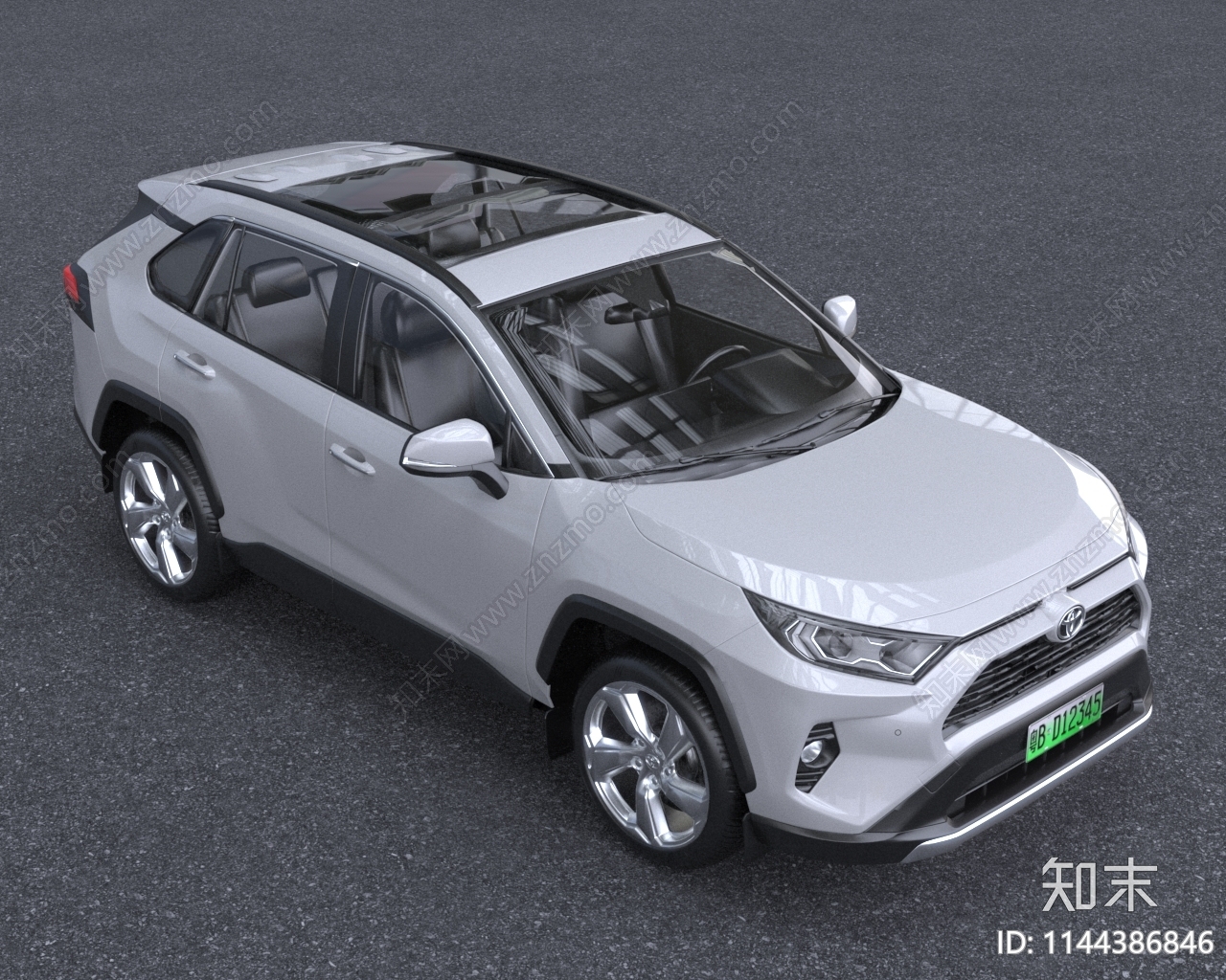 2022款丰田RAV4荣放汽车3D模型下载【ID:1144386846】