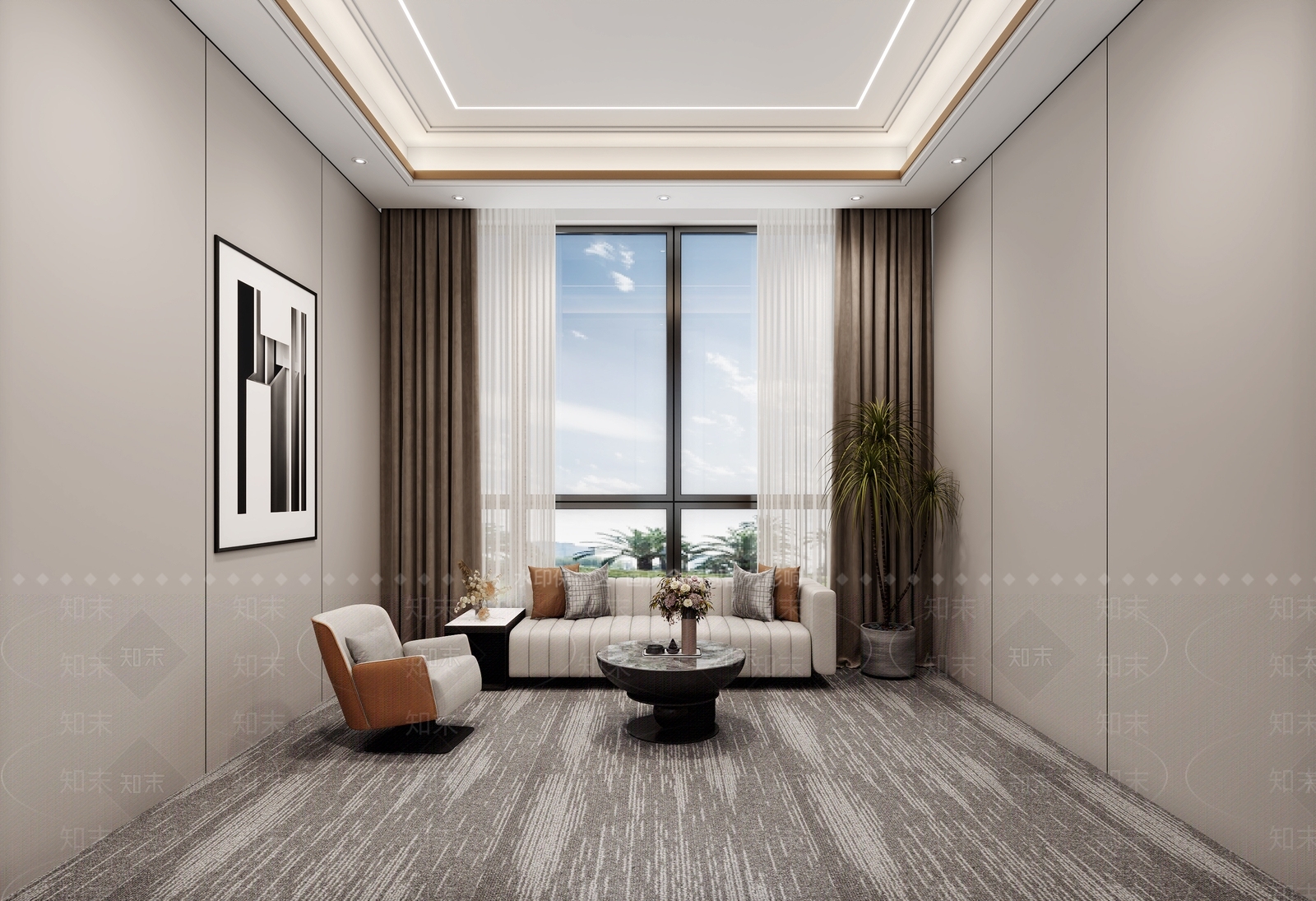 休息接待室3D模型下载【ID:1144389551】