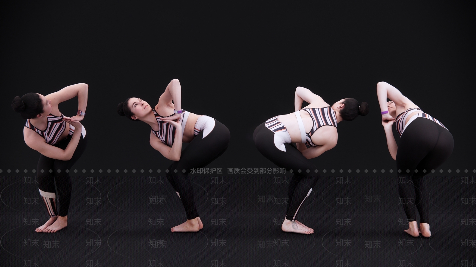 气质瑜伽女人SU模型下载【ID:1144389364】
