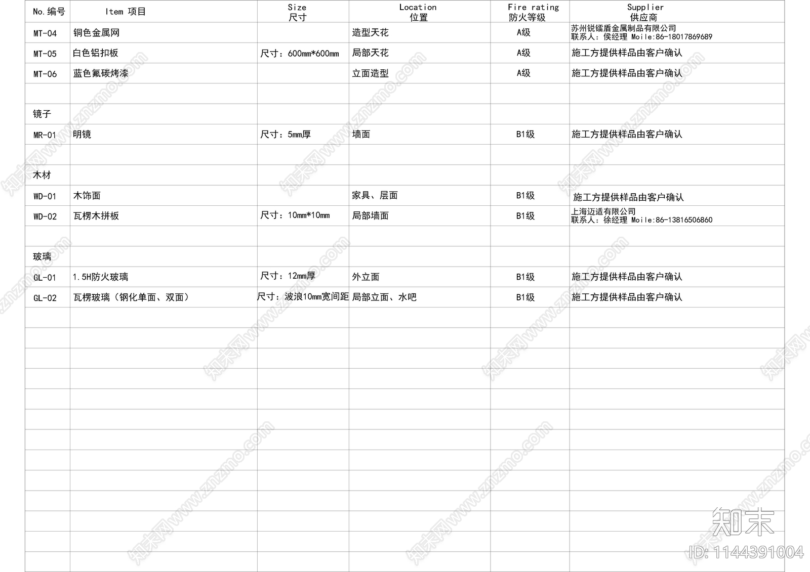 披萨快餐目录设计说明材料cad施工图下载【ID:1144391004】