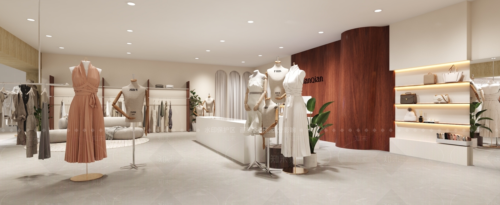 服装鞋店3D模型下载【ID:1144402462】