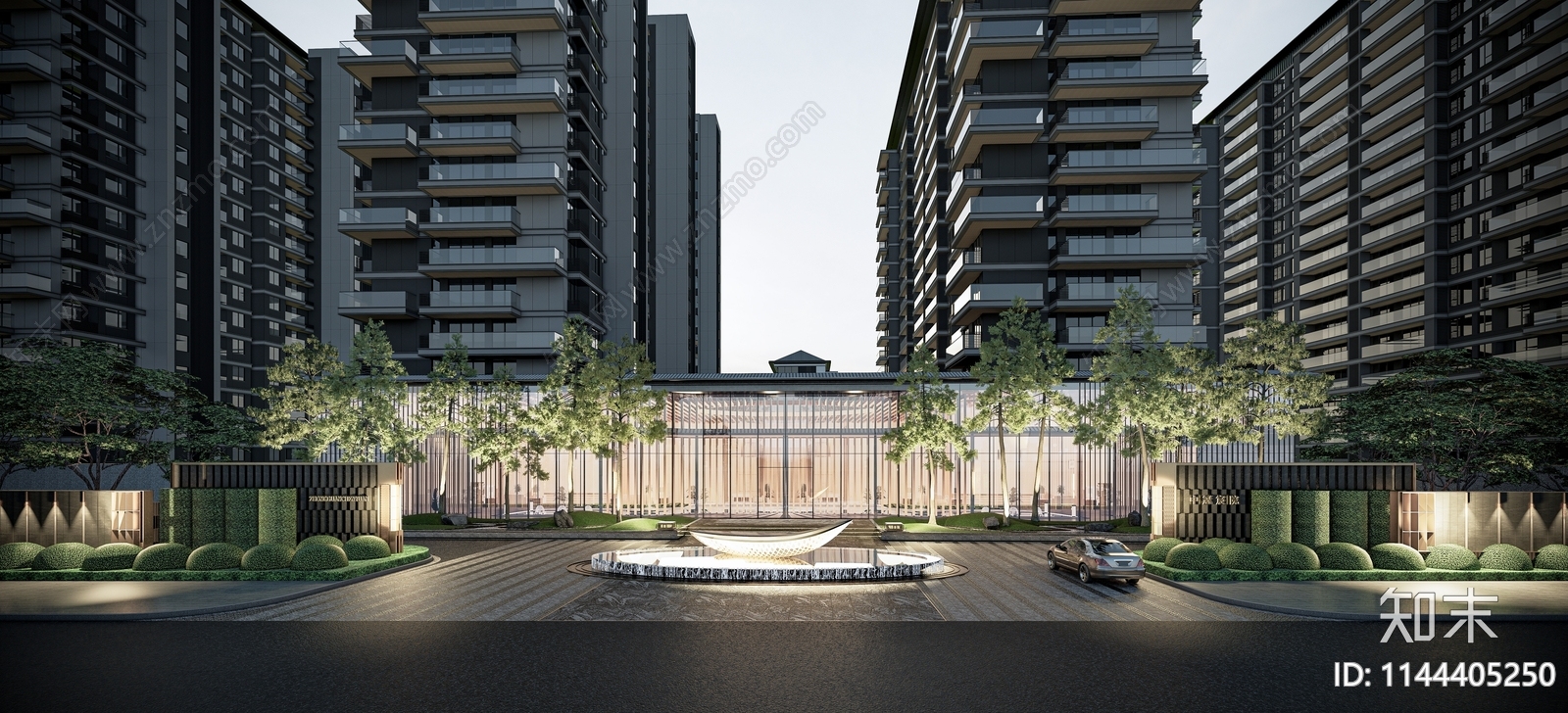 现代宸院示范区SU模型下载【ID:1144405250】_知末su模型网