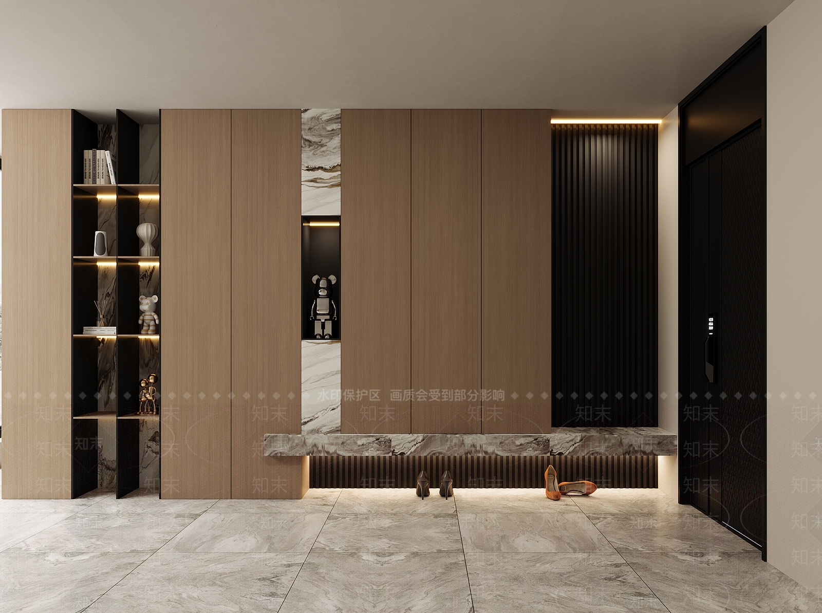 现代玄关3D模型下载【ID:1144407184】