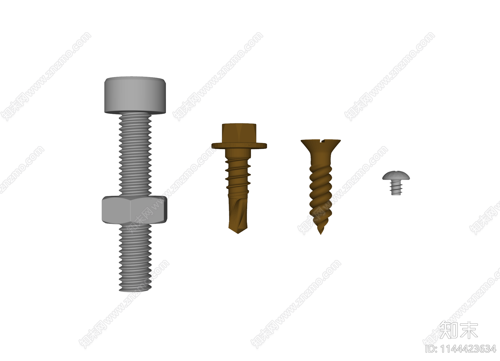 现代螺钉SU模型下载【ID:1144423634】
