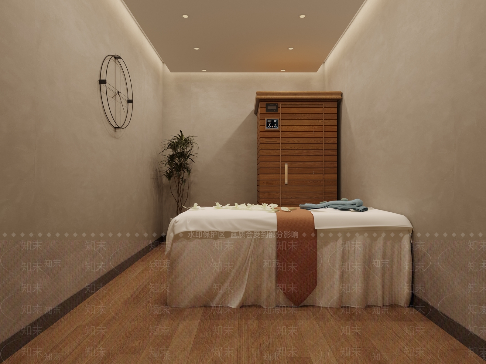 现代美容SPA店3D模型下载【ID:1144432475】