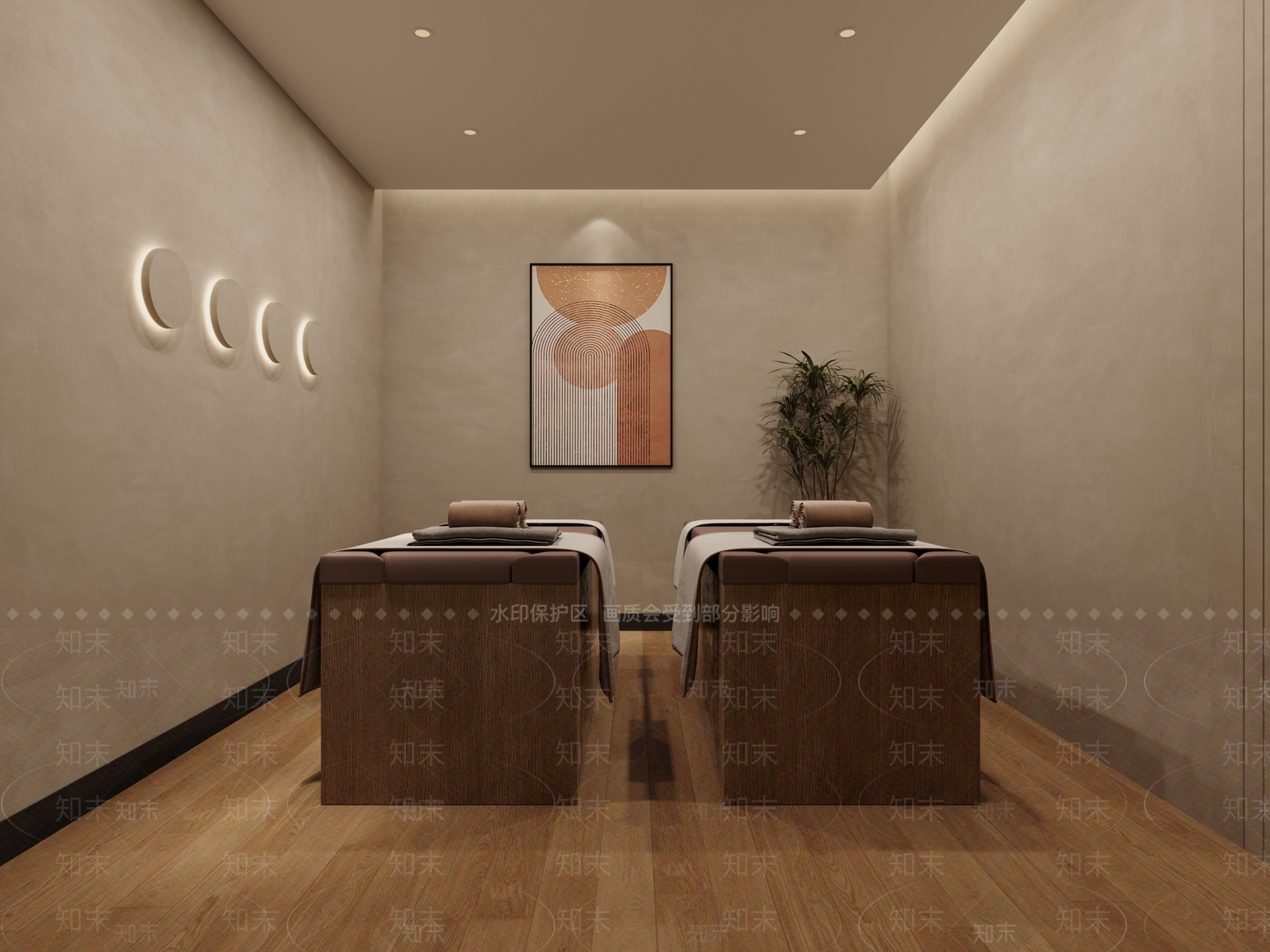 现代美容SPA店3D模型下载【ID:1144432475】