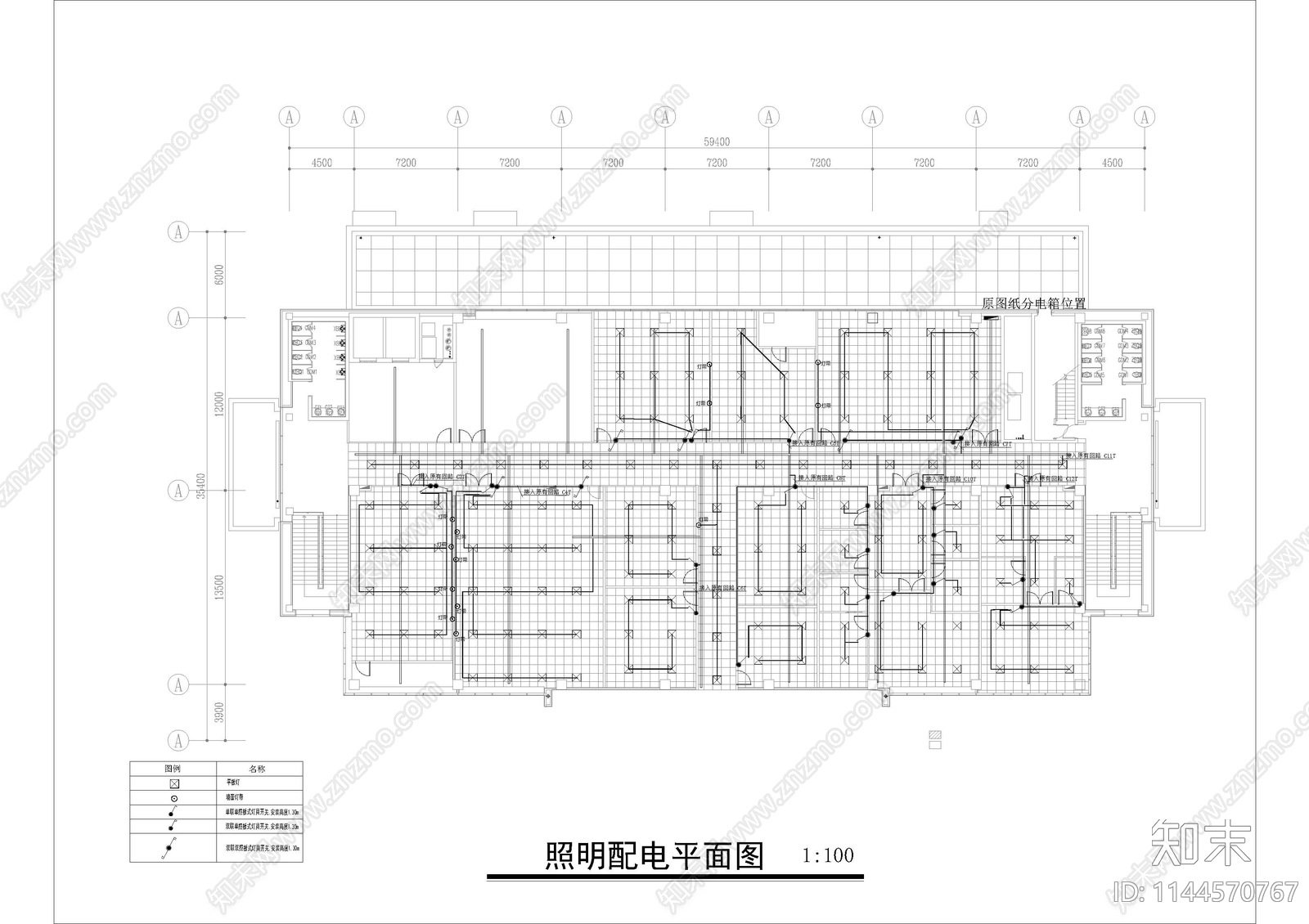 南京学院餐厅电气cad施工图下载【ID:1144570767】