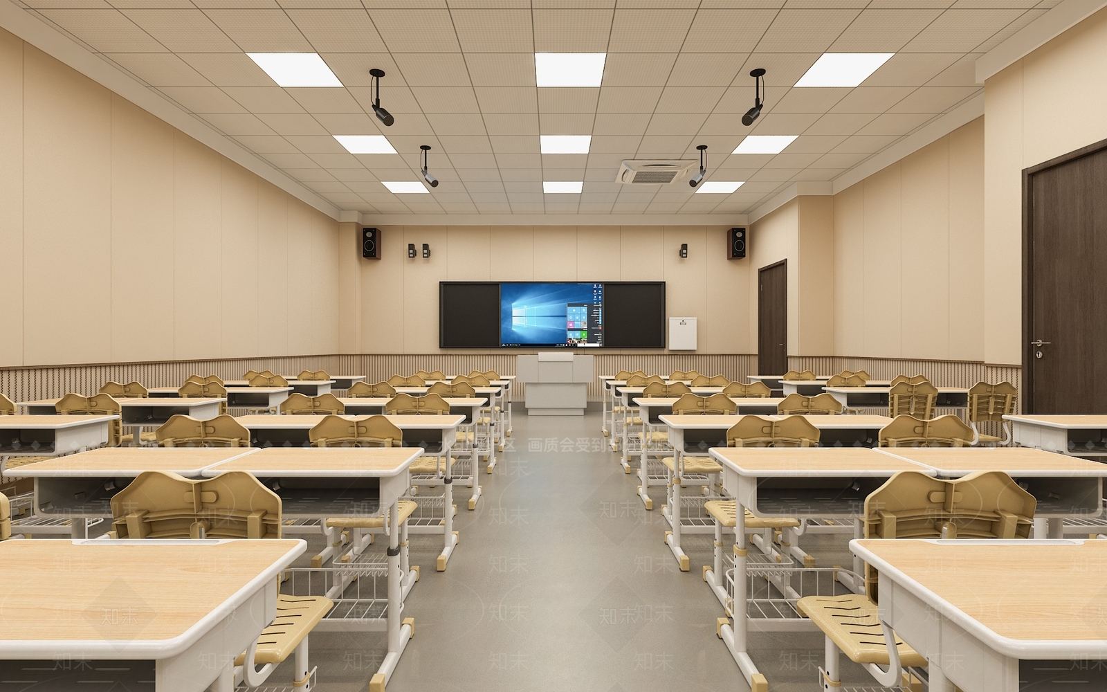 报告厅3D模型下载【ID:1214010518】