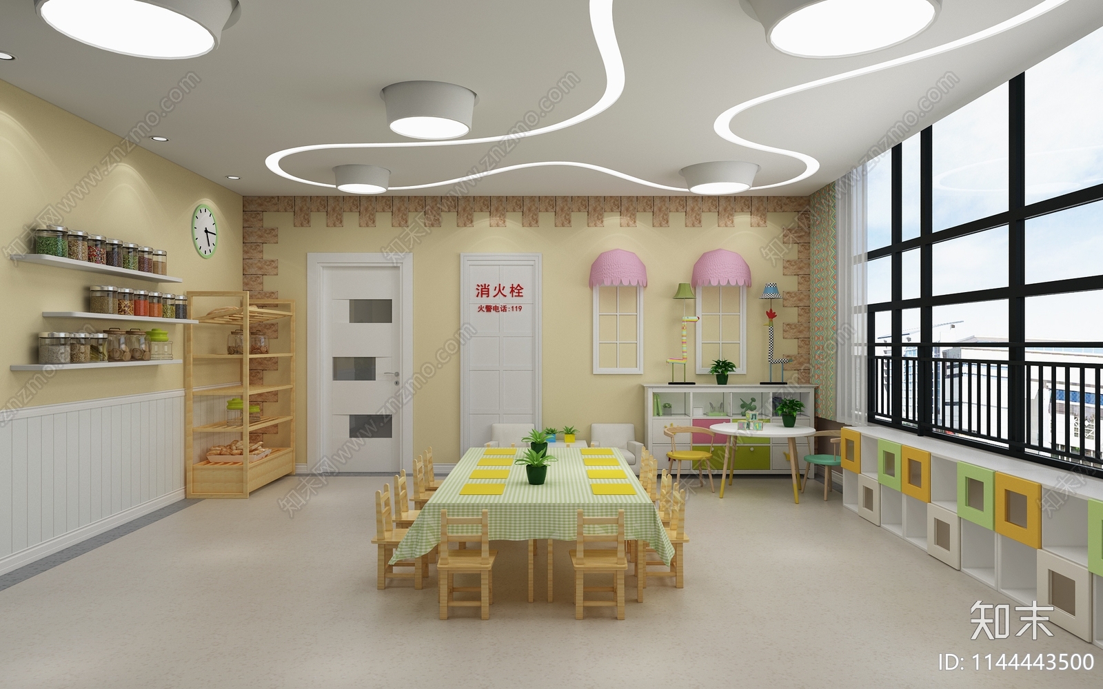 幼儿园3D模型下载【ID:1144443500】