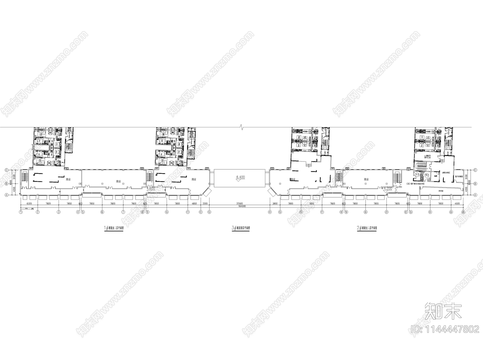 商业建筑cad施工图下载【ID:1144447802】