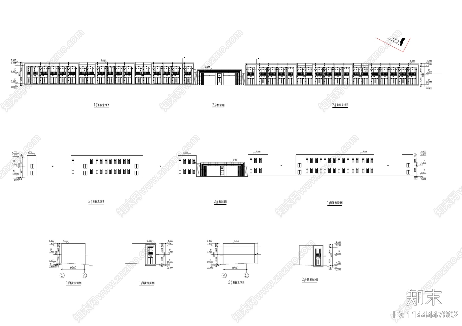 商业建筑cad施工图下载【ID:1144447802】