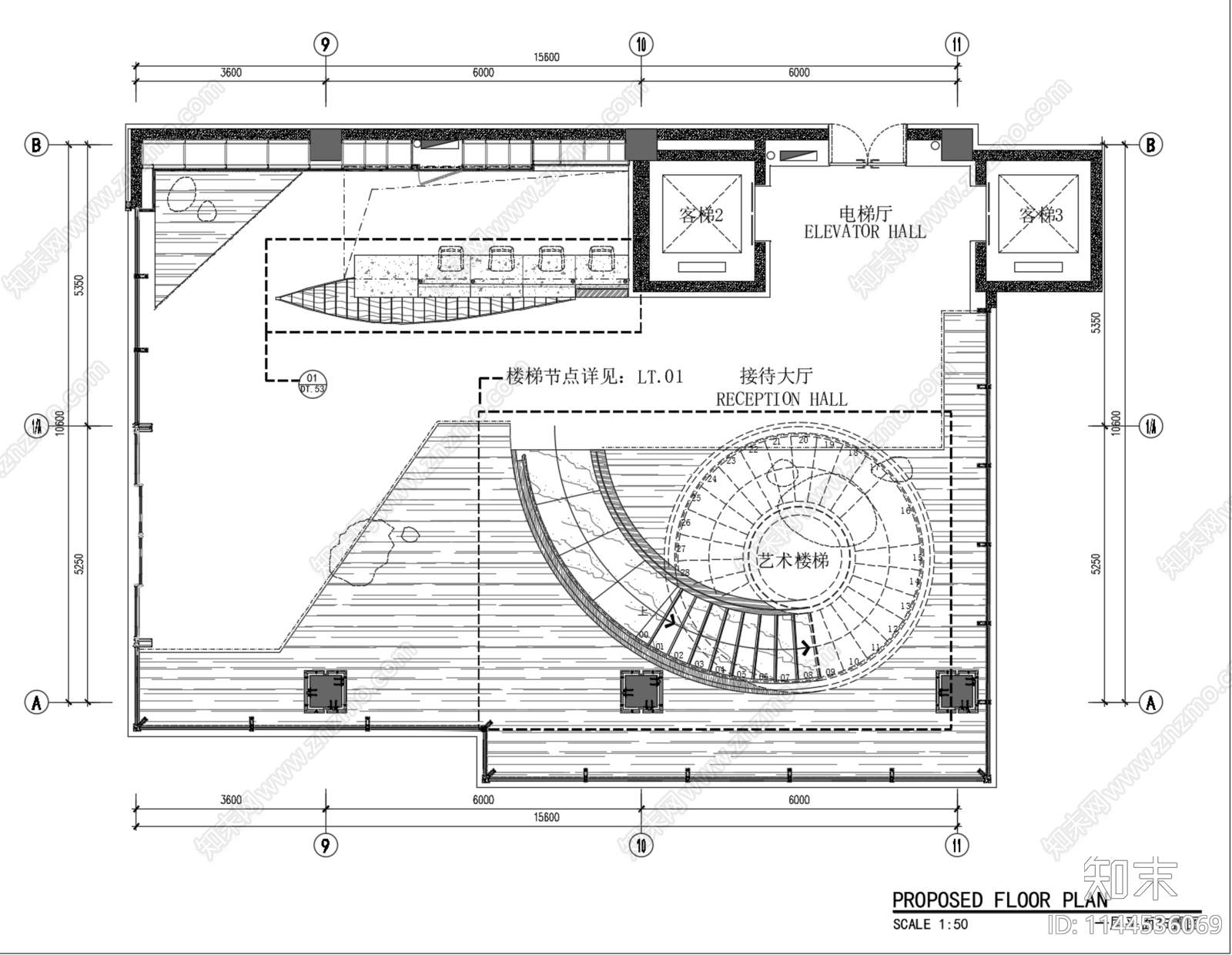 丹健设计天津中海售楼处室内cad施工图下载【ID:1144536069】