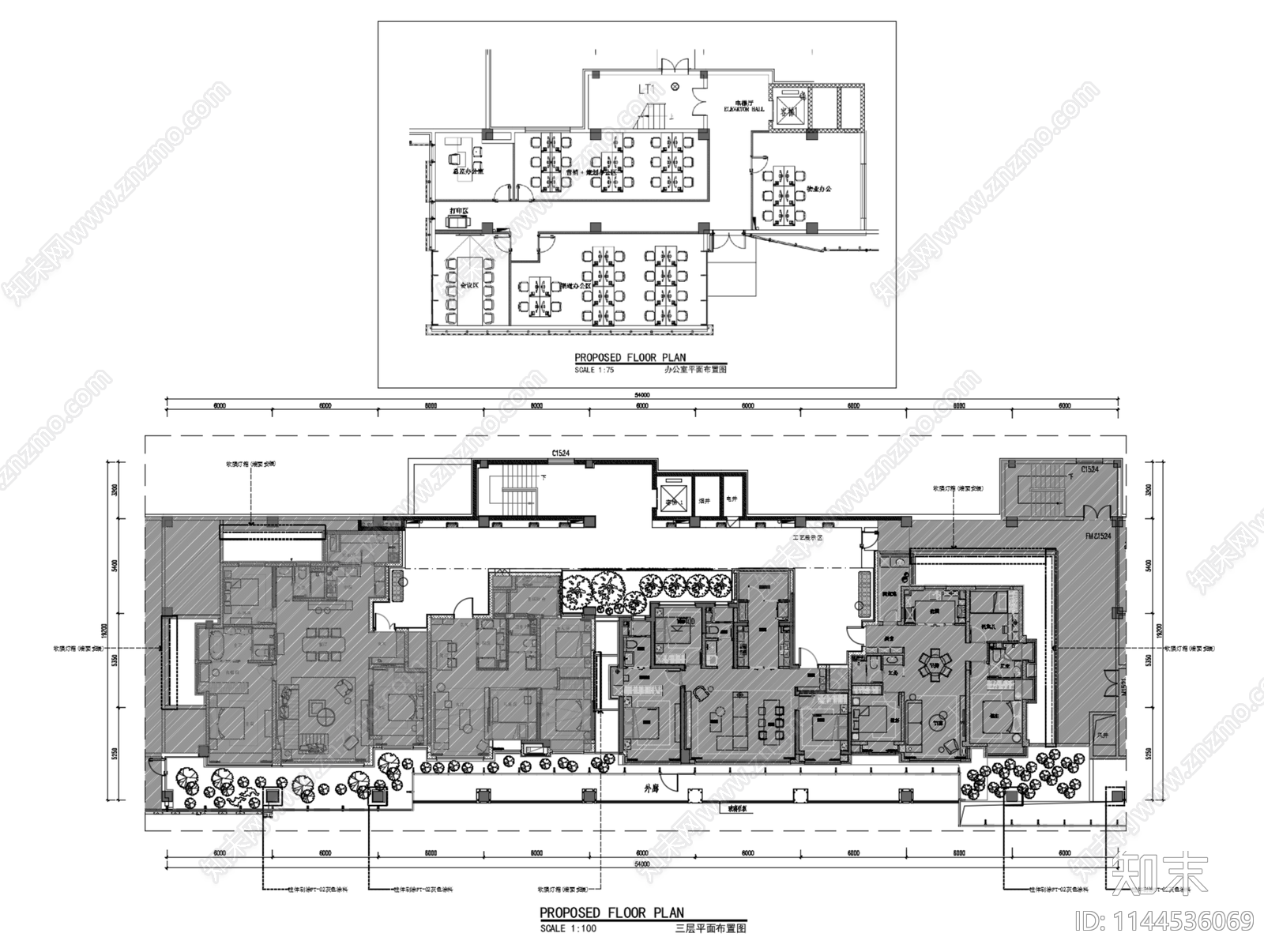 丹健设计天津中海售楼处室内cad施工图下载【ID:1144536069】