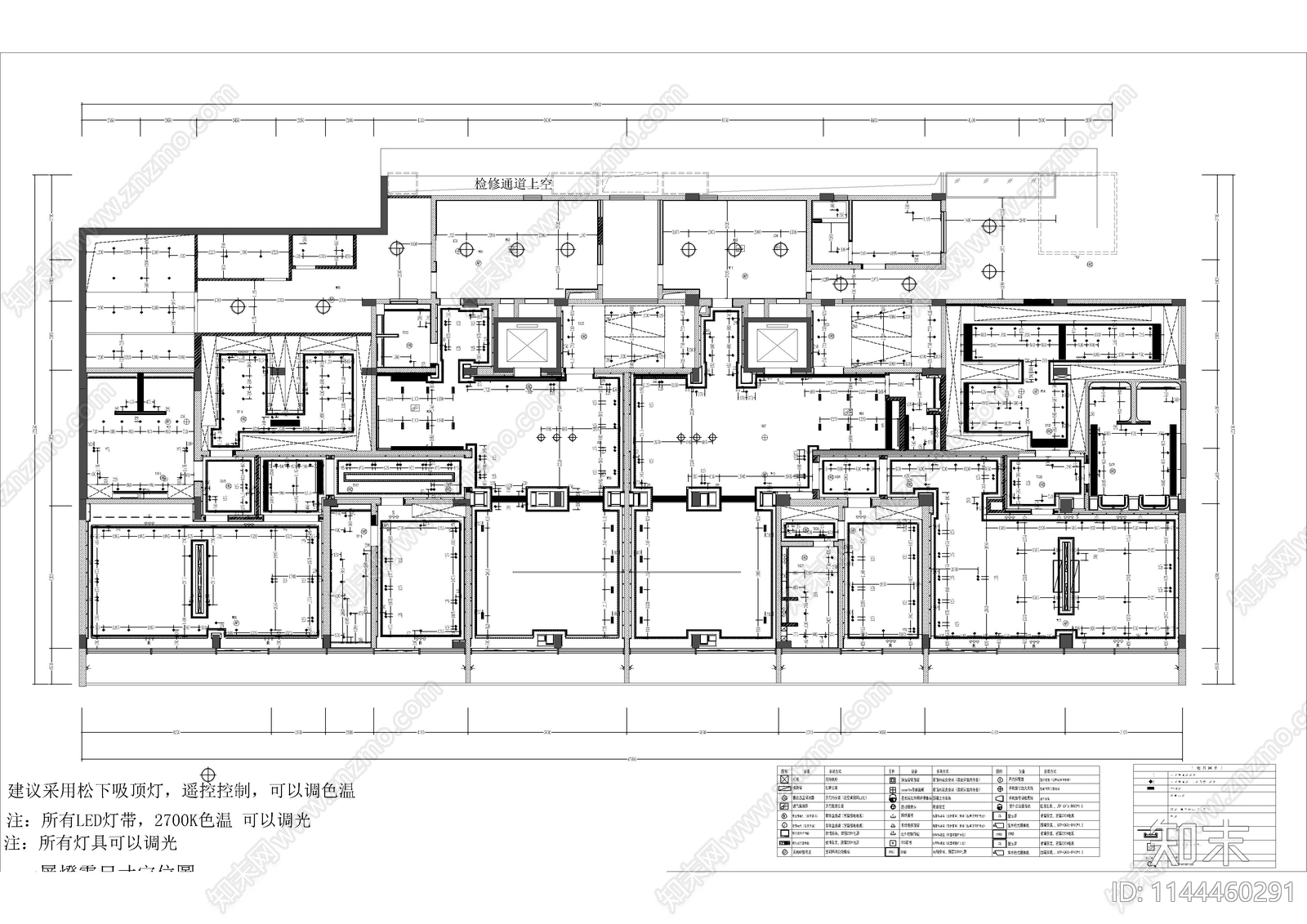 2000平私人别墅室内cad施工图下载【ID:1144460291】