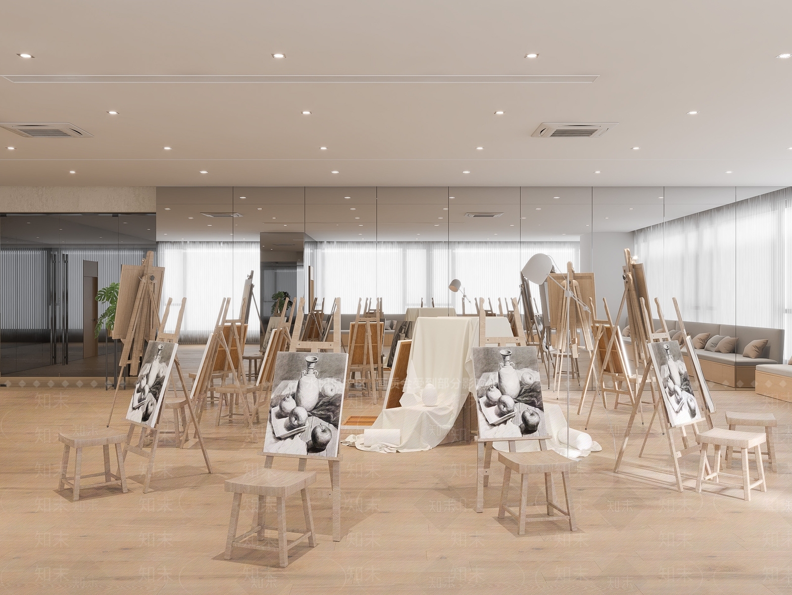 美术室3D模型下载【ID:1144470015】