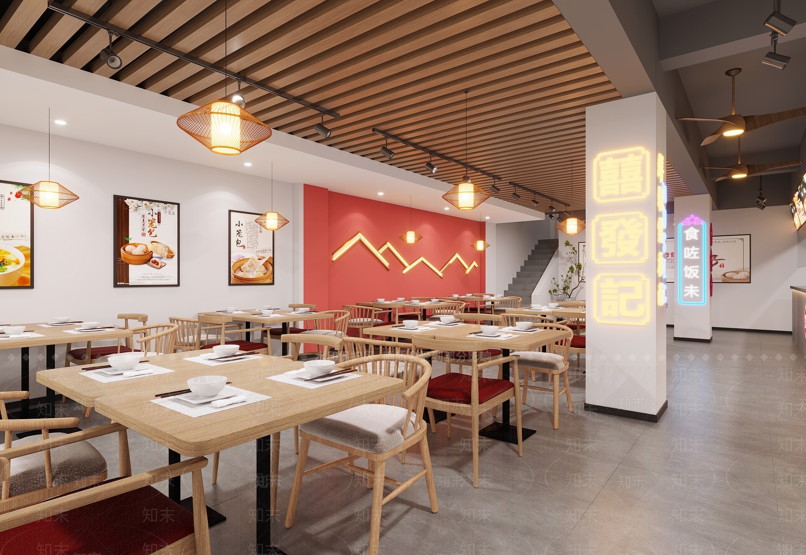 现代早餐店3D模型下载【ID:1144463566】