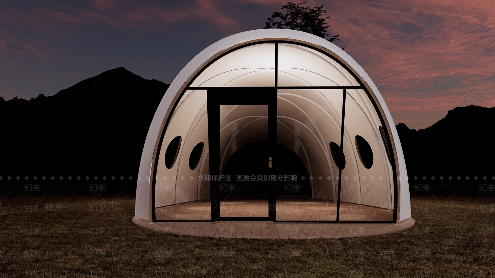 营地帐篷SU模型下载【ID:1144470500】