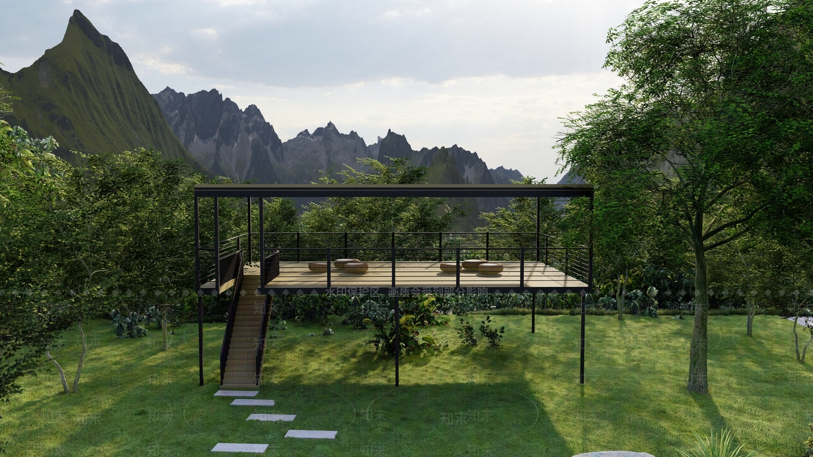 现代口袋公园SU模型下载【ID:1144482664】