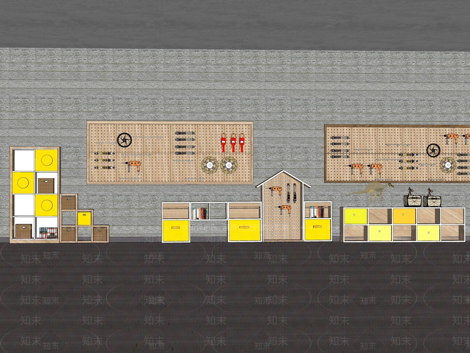 现代手工坊SU模型下载【ID:1144483890】