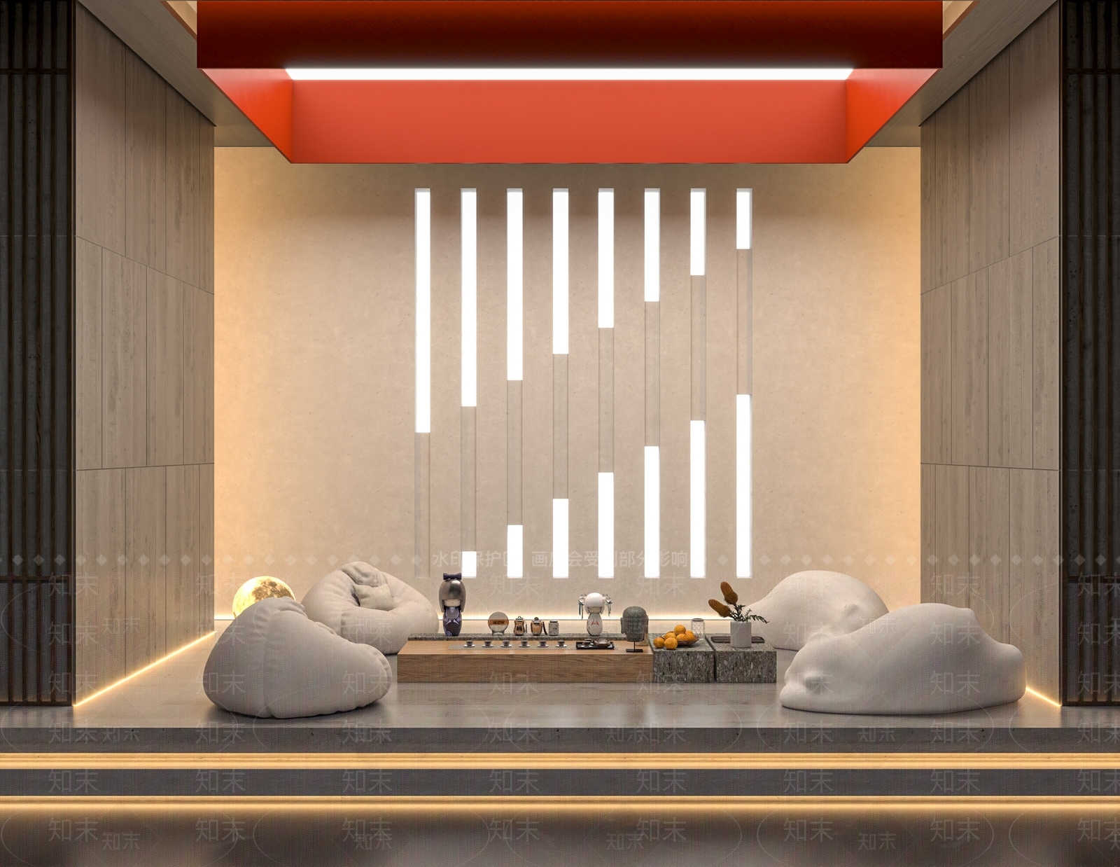 现代酒店休闲区SU模型下载【ID:1144488460】