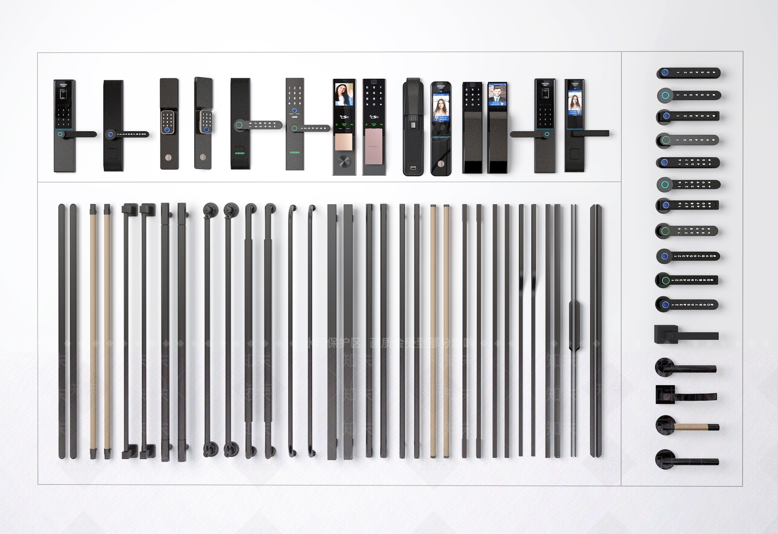 现代门锁SU模型下载【ID:1144494982】