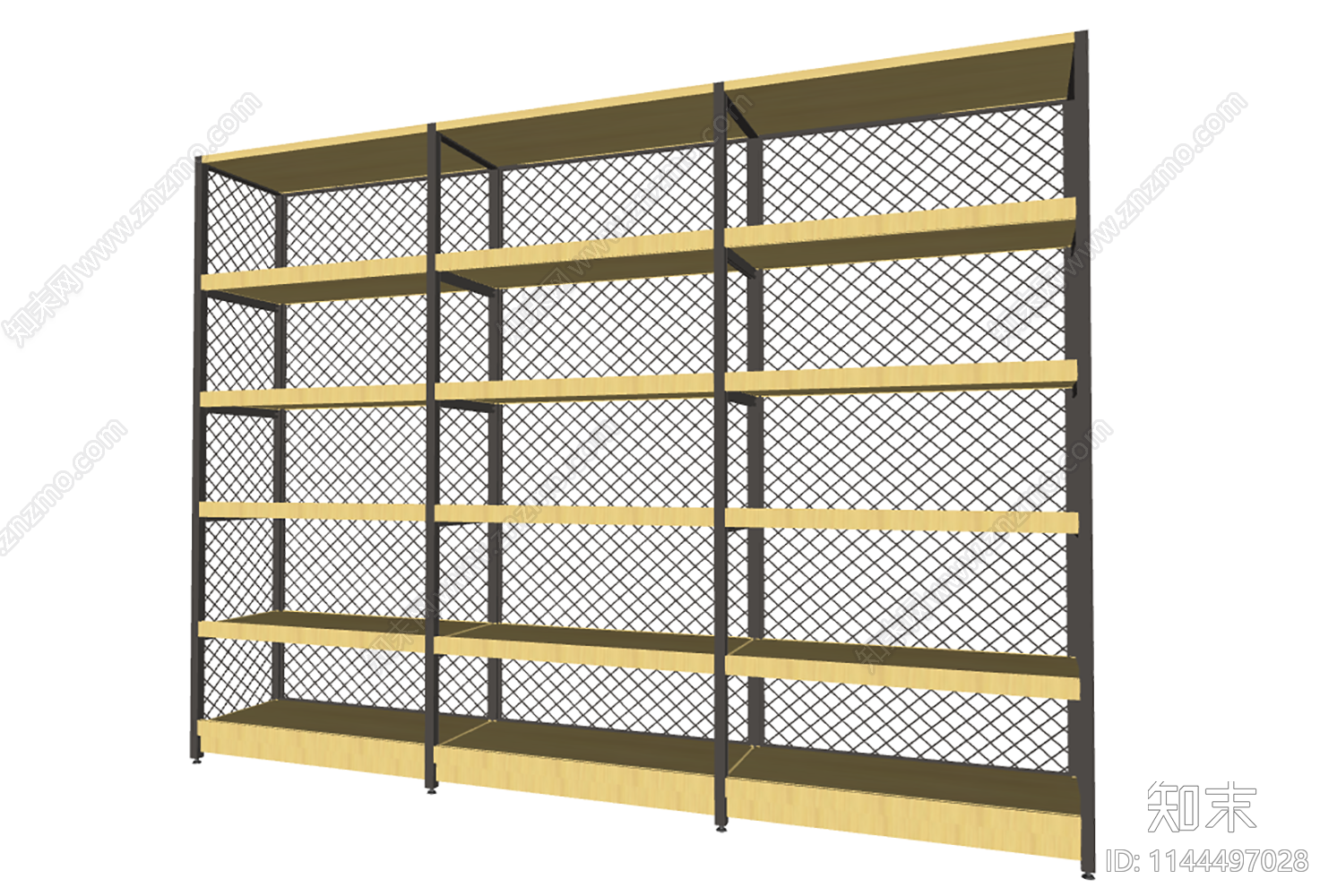 现代货架SU模型下载【ID:1144497028】
