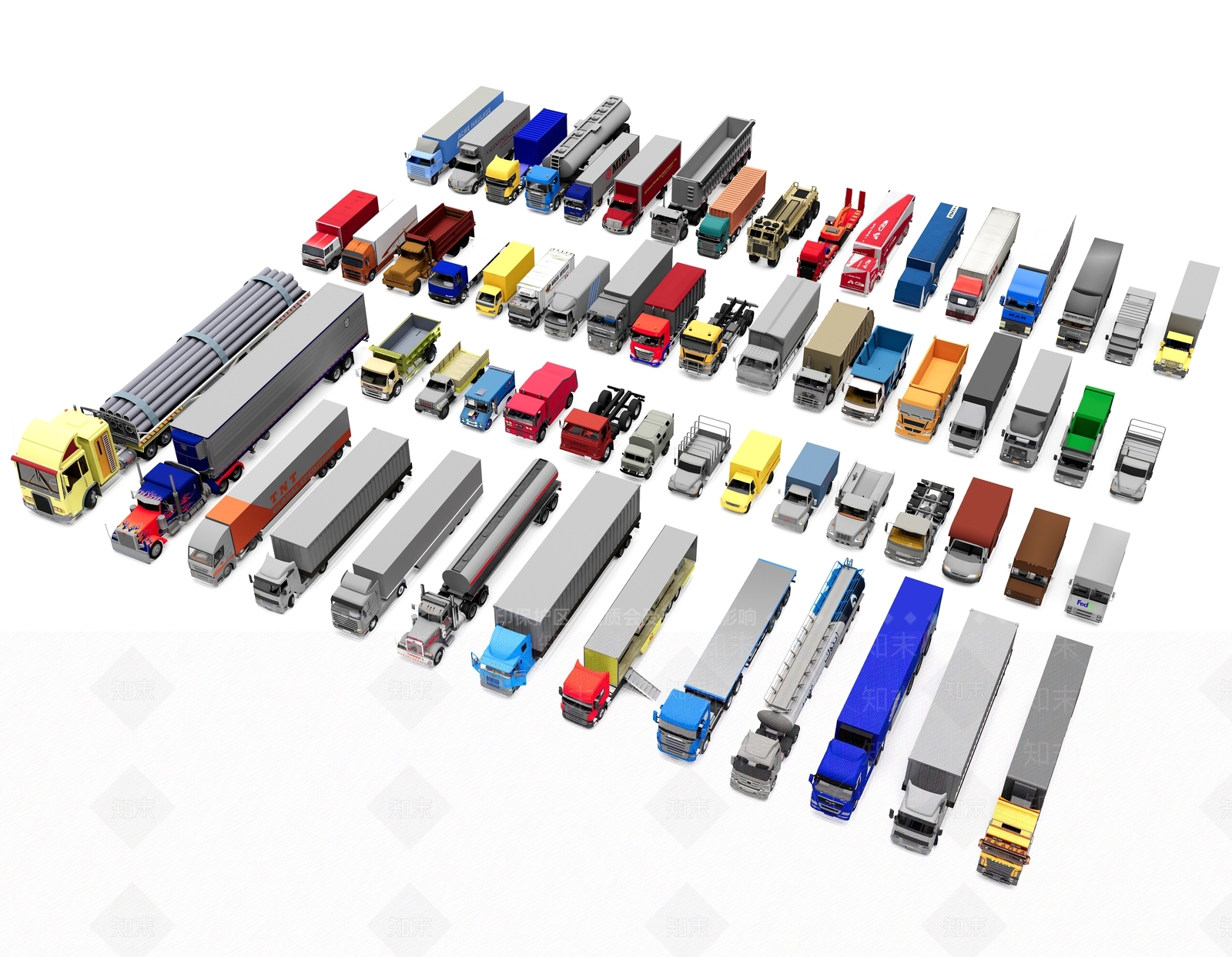 卡车货车SU模型下载【ID:1144499640】