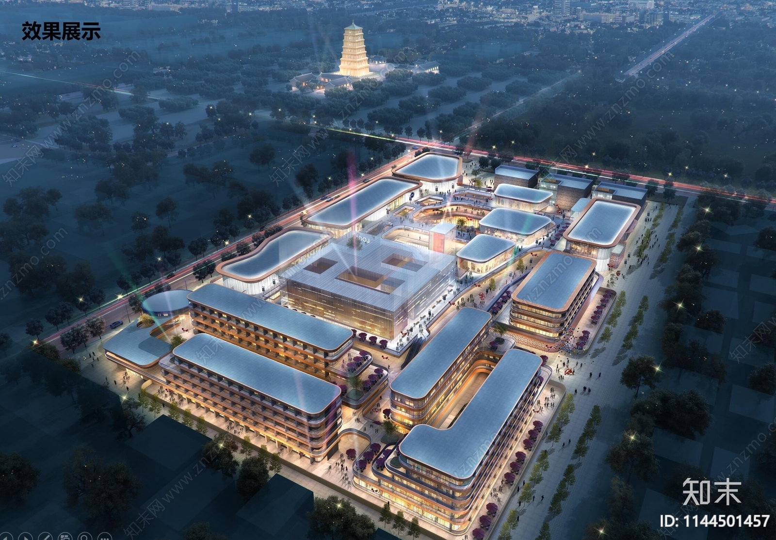 西安太平堡村商业街建筑方案文本下载【ID:1144501457】_【知末方案文本库】