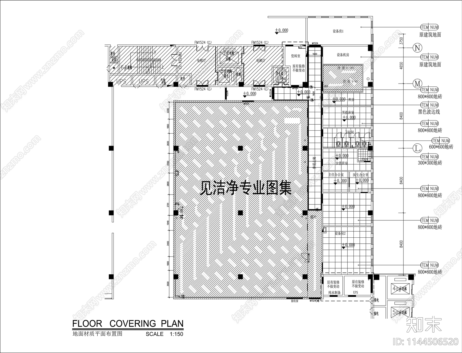 医生办公室装修cad施工图下载【ID:1144506520】