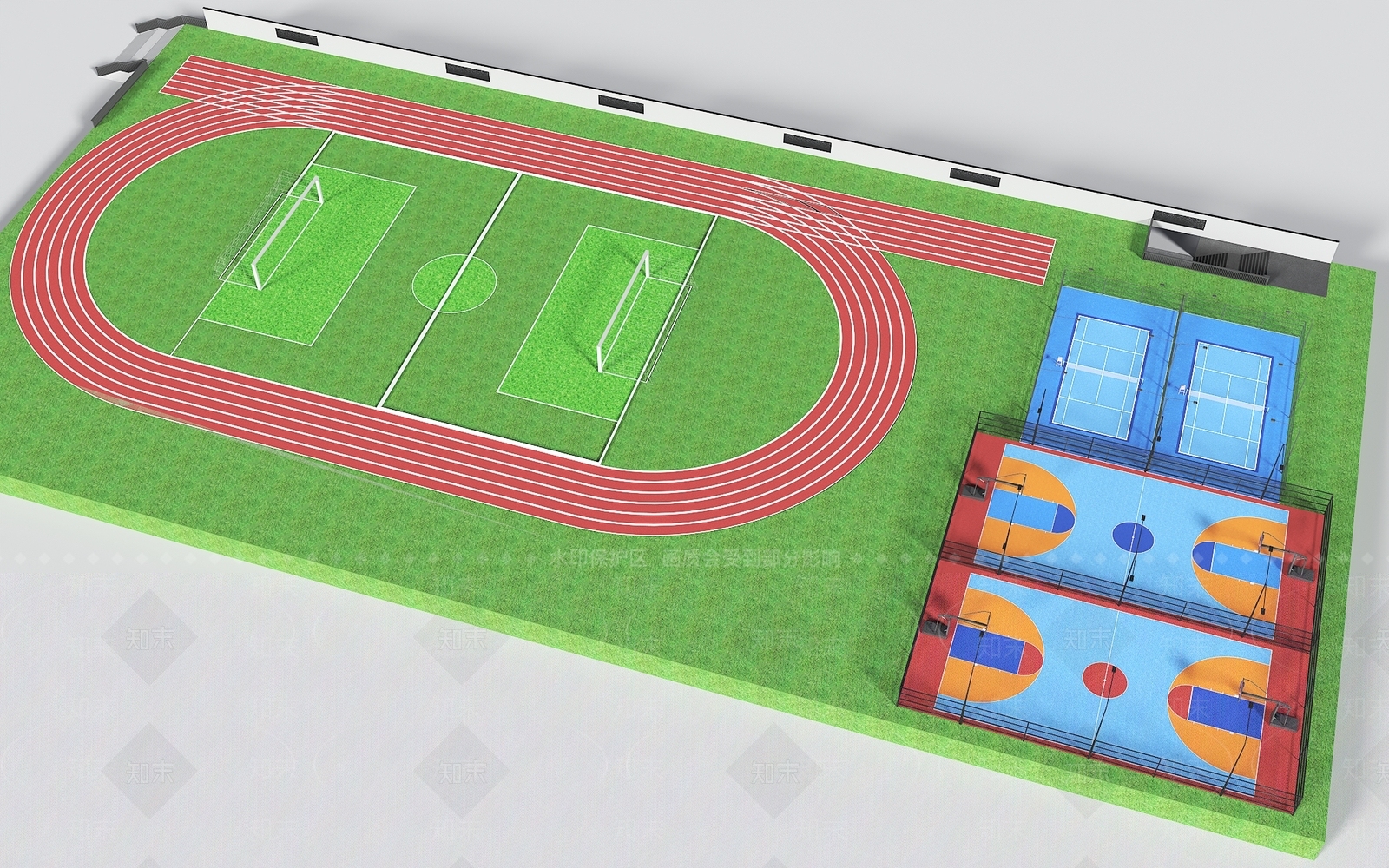 现代足球场3D模型下载【ID:1144514743】