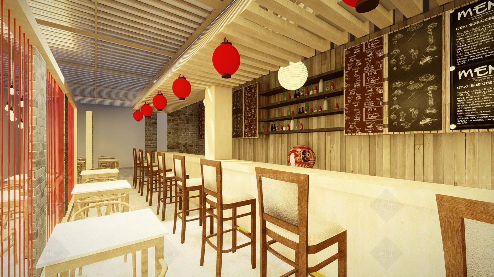 日式咖啡屋SU模型下载【ID:1144515413】