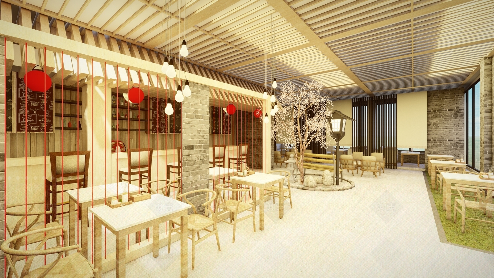 日式咖啡屋SU模型下载【ID:1144515413】