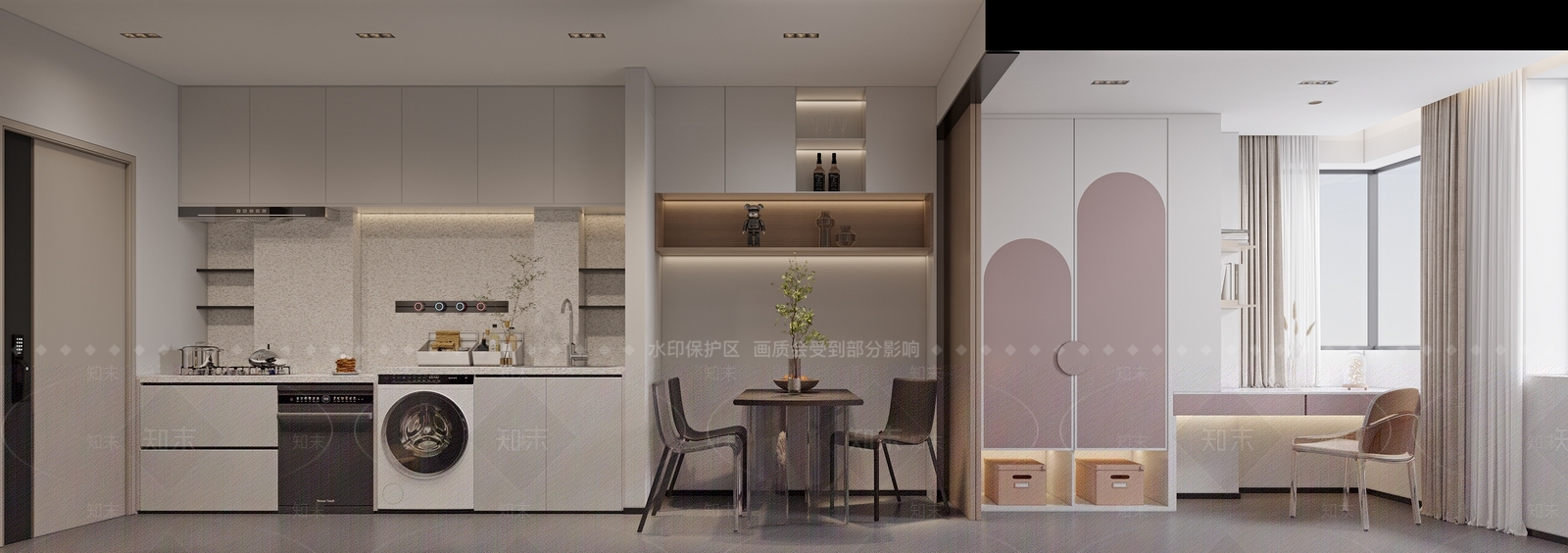 现代单身公寓3D模型下载【ID:1144525946】
