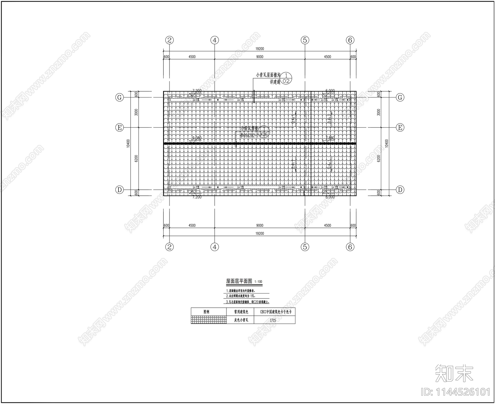 美丽乡村民宿建筑cad施工图下载【ID:1144526101】